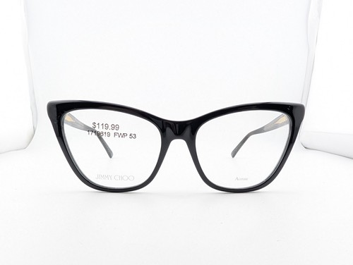 Jimmy Choo Eyeglasses Frames Only, 53-17-140, Black, Made in Italy - Picture 2 of 14