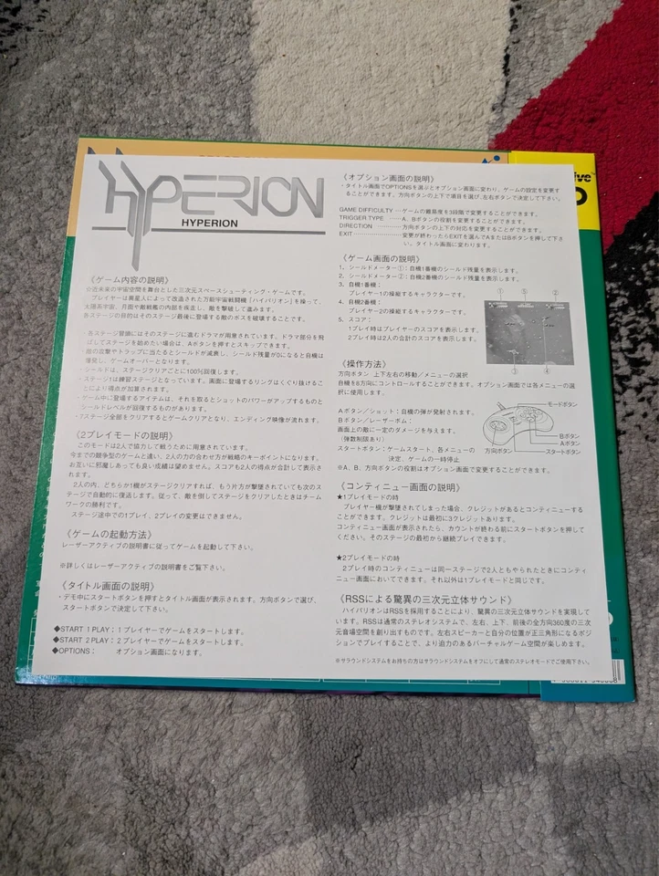 Hyperion LaserActive Laserdisc Japan PEASJ5019 - Image 4 of 4