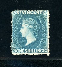 [ST. VINCENT] 1869 1s SG 13 / SC 9 (Indigo) (HR) CA2871
