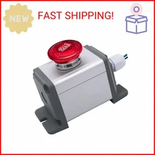 mxuteuk 22mm Stainless Steel Metal Latching Emergency Stop Push Button Switch Wa