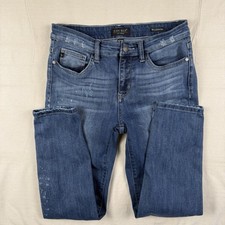 Judy Blue Women  s Relaxed Fit Distressed Skinny Jeans Size 9/29 Medium Wash 8273