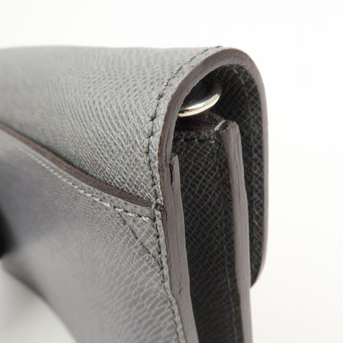 Louis Vuitton Taiga Leather Neo Belaia Clutch Bag Glacier M32683 Auth Used F/S - Picture 12 of 24