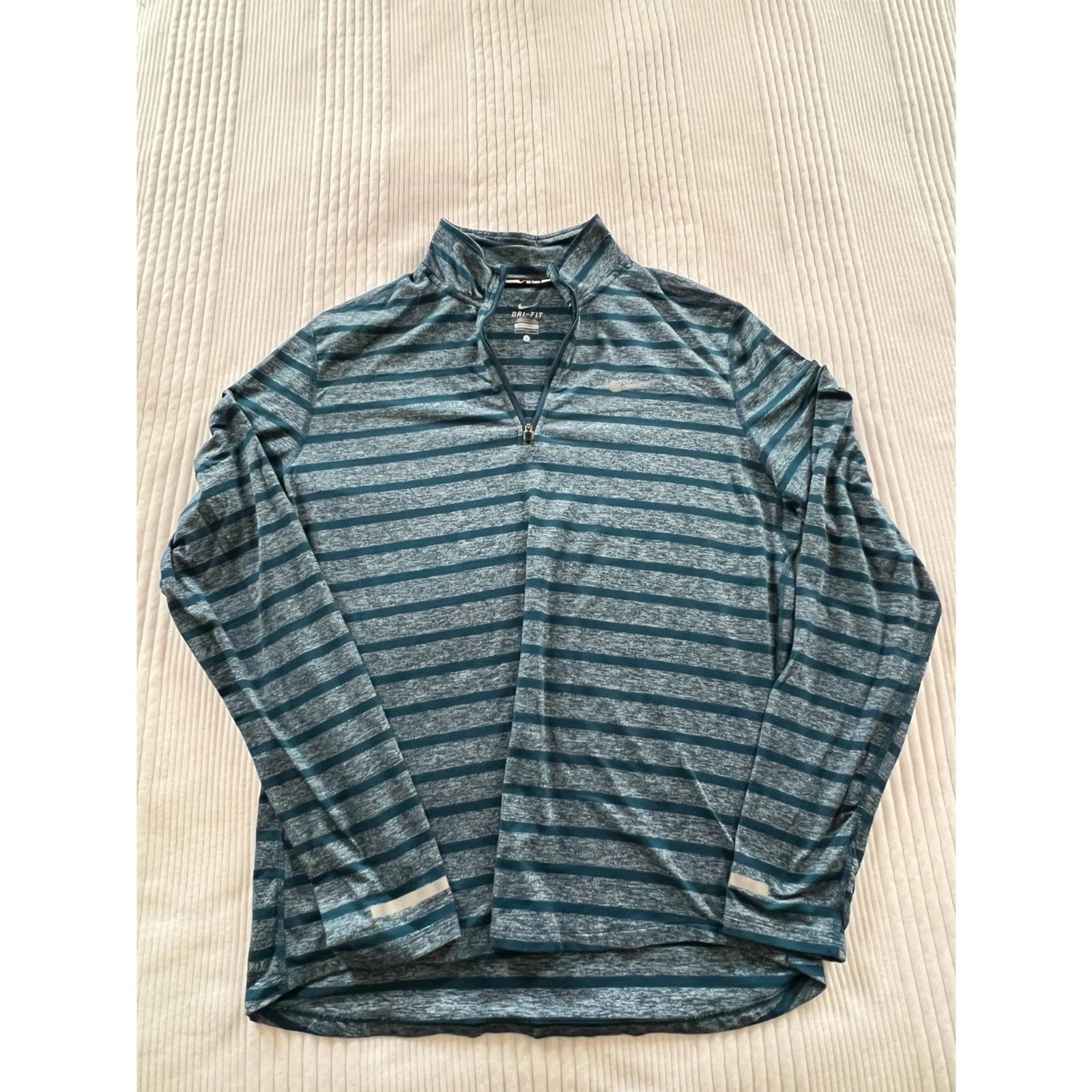 Men's Nike Running Quarter Zip - Blue - Large