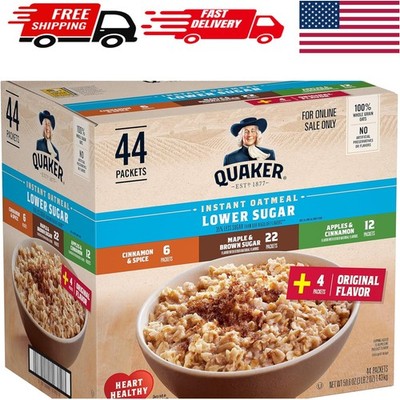 Lower Sugar Instant Oatmeal - 4 Flavor Variety Pack for Healthy Mornings