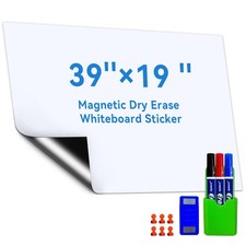 Magnetic Dry Erase Whiteboard Paper, Dry Erase Board, Self Adhesive Whiteboar...