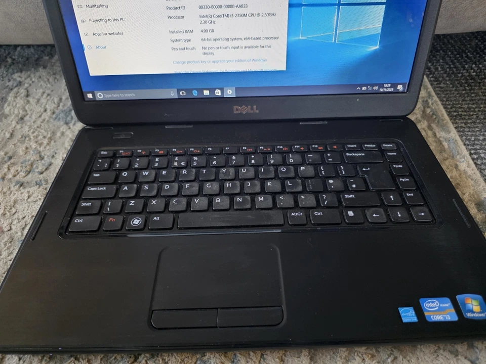 Dell Inspiron N5050 - Intel i3-2350M 2.3Ghz 4GB RAM 465GB Windows 10 Pro - Image 3 of 4
