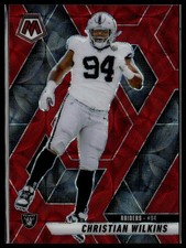 2025 Panini Mosaic #170 Christian Wilkins Red Scope