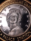 “Marilyn Monroe” Casino .999 Silver Coin, Token Palace Station. (Gorgeous)