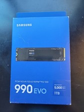 Samsung 990 EVO 1TB NVMe M.2 2280 PCIe SSD MZ-V9E1T0 Tested Working w Box