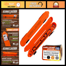 Universal Chainsaw Chain Storage Case - Portable Holder for 20" Blades, Stacks 2