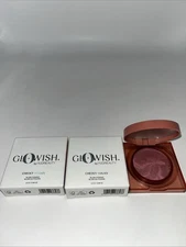 (2)GloWish by Huda Beauty ~ 03 BERRY JUICY ~ Cheeky Vegan Blush Powder 0.08oz