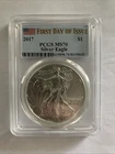U.S. Mint 2017 American Silver Eagle 1 oz .999 PCGS MS70 First Day Issue