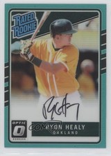 2017 Donruss Optic Rated Rookies Signatures Aqua Prizm /125 Ryon Healy Auto 8k4