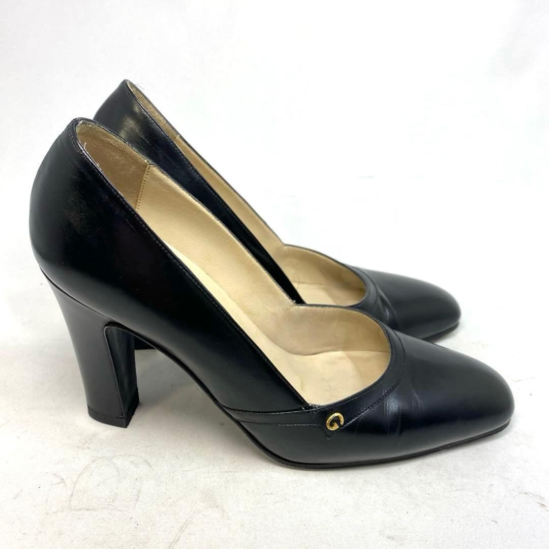 Gucci Pumps Shoes Black Leather Size 36 US About 6 For Women thumbnail 4