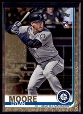 2019 Topps Gold Dylan Moore Seattle Mariners #517 RC /2019