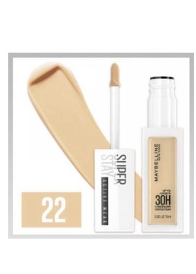 Maybelline Super Stay Longwear Liquid Concealer, Full Coverage, 22, 0.33 Fl Oz