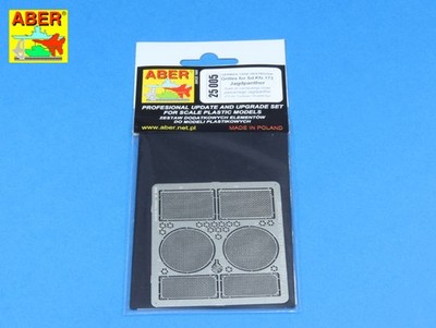 MW22 ABER 25005 GRILLES FOR  JAGDPANTHER  for TAMIYA, ACADEMY 1/25