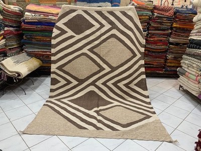  Moroccan Rug Carpet Kilim Kelim Berber Handmade Wooven Atlas Wool Authentic New