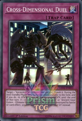 1. Auflage Cross-Dimensional Duel Super Rare LED2-DE033 Yugioh