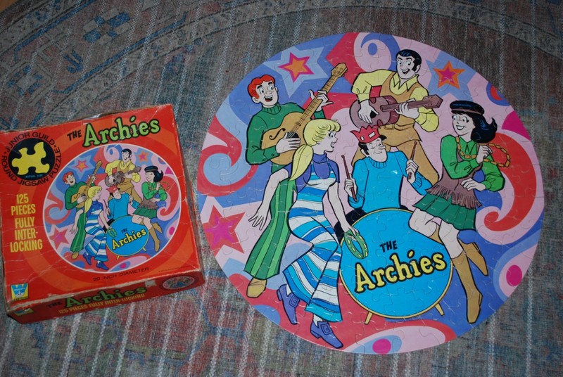 Vintage - 1971 - Whitman - The Archies - Mod - MCM - Puzzle - Round - Complete