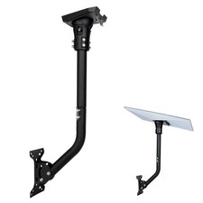 PowGrow Wall Pole Mount for Starlink 7 inches x 10 x 5 inches, Black-1