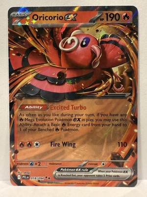 Oricorio ex 2025 Phantasmal Flames #18 Holo NM English- Pokemon | eBay
