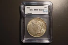 1923 Peace Silver Dollar $1 ICG MS60 Details Brilliant Luster Nice Eye Appeal