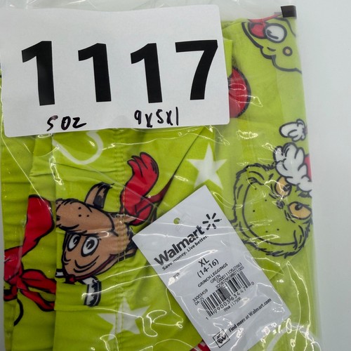 The Grinch Christmas Leggings Green XL 14-16 Walmart Sleepwear Lounge Pants - Picture 5 of 5
