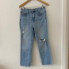 Madewell Light Wash Distressed The Perfect Vintage Jean  Size 27 Petite