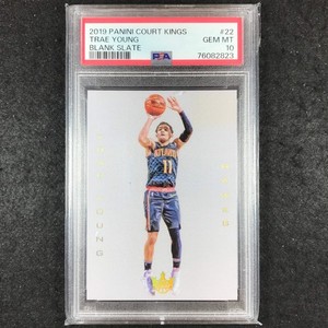 2019-20 Court Kings TRAE YOUNG Blank Slate SSP #22 PSA 10 (823)