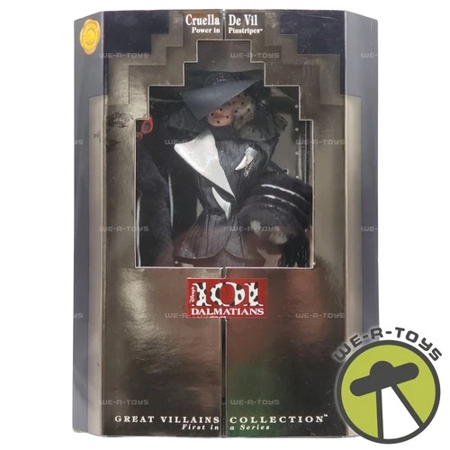 Disney's 101 Dalmatians Cruella De Vil Doll Power in Pinstripes 1996 Mattel