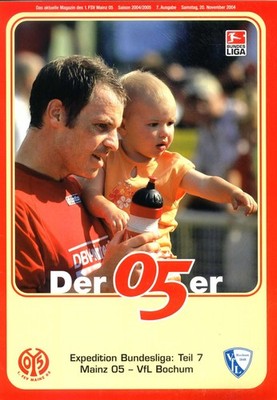 Stadionzeitung Fan Magazin der 05er FSV Mainz 05 vs. VfL Bochum 20.11. 2004