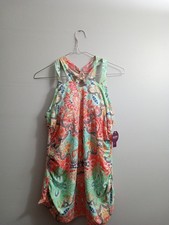 Swim By Cacique Size 16 Tankini Top Tropical Floral Padded Wireless , NWT