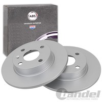 2X ABS Bremsscheiben 240Mm Voll Hinten Passend FüR Opel Combo Corsa Tigra | 1714