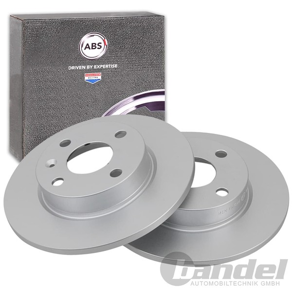 2X ABS Bremsscheiben 240Mm Voll Hinten Passend FüR Opel Combo Corsa Tigra | 1714-image