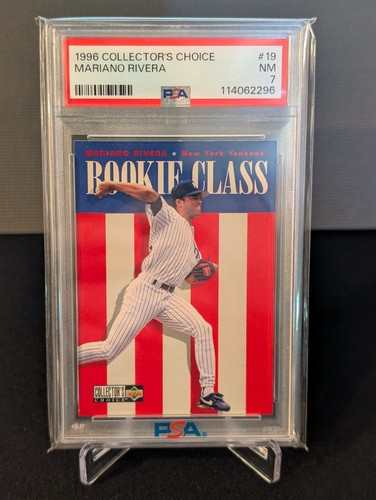 1996 Upper Deck Collector's Choice - Rookie Class Mariano Rivera #19 PSA 7