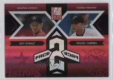 2005 Donruss Elite Face 2 Face Red 129/750 Miguel Cabrera Roy Oswalt #6 v9t