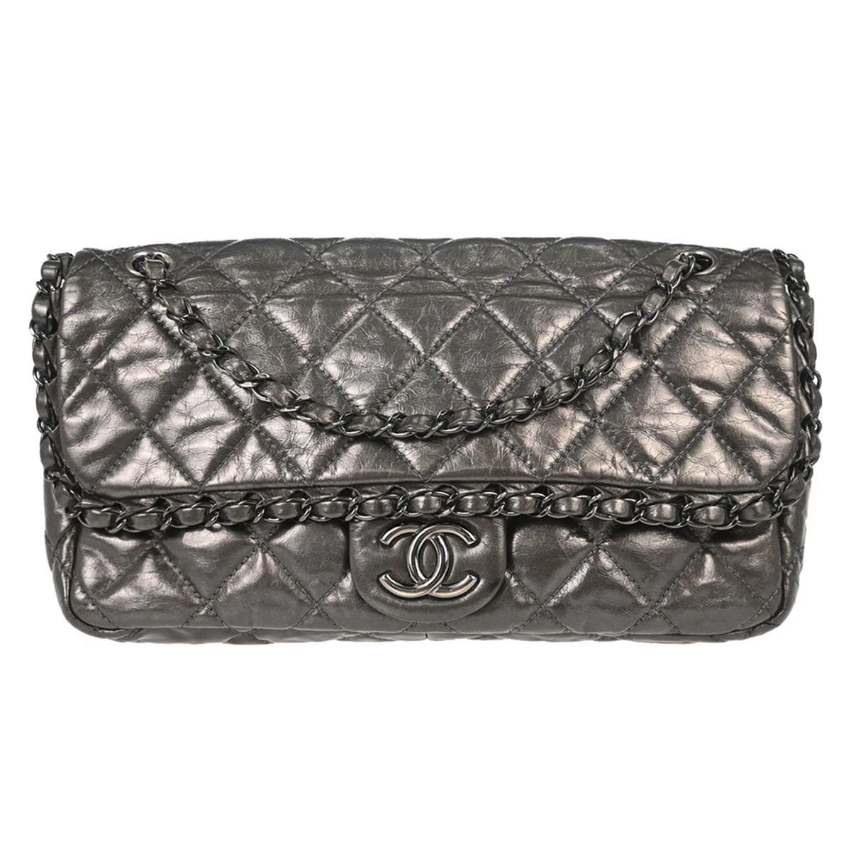 CHANEL Shoulder Bag Gray Bags & Handbags for Women for sale | eBay