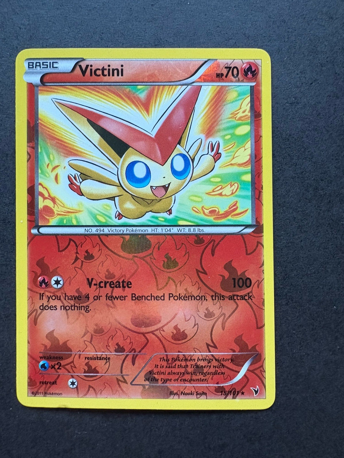 Victini 15/101 Noble Victories Reverse Holo