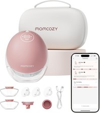 Momcozy Breast Pump Hands Free Upgraded Mobile Flow  M9, App,15 Levels,1 Pack