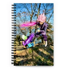 Dragon Ball Goku Black Zamasu Fusion Back Toy Photography Spiral notebook