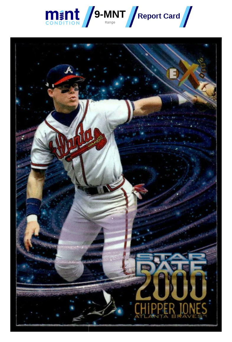 1997 SKYBOX E-X2000 CHIPPER JONES 5 MCG 10 STAR DATE 2000 ATLANTA BRAVES