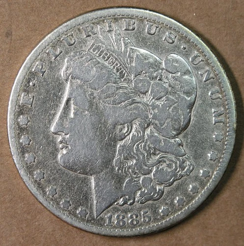 $1 1885-CC Morgan Silver Dollar Fine Details Carson City Mint * AvenueCoin