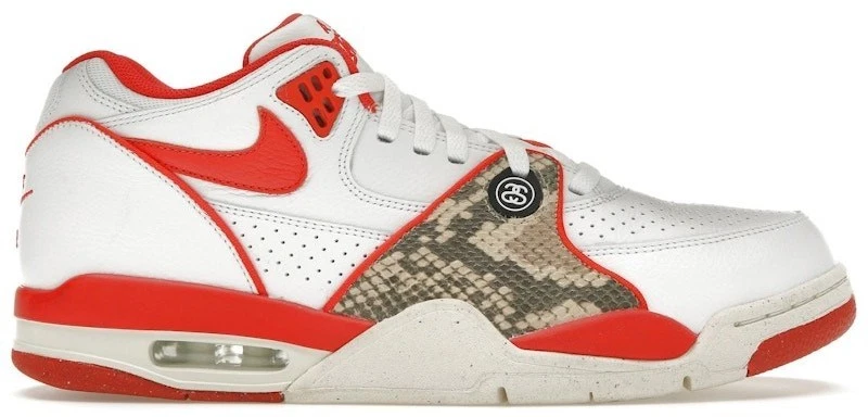 Nike Stussy x Air Flight 89 SP Low Habanero Red for Sale
