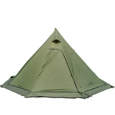 4 Persons 5lb Lightweight Tipi Hot Tents with Stove Jack, 7'3" Stan... Fast Ship
