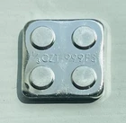 1/8 Oz. Monarch .999 Fine Silver Stackable Building Block Brick LEGO