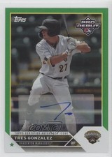 2023 Topps Pro Debut Green Foil Auto 91/99 Tres Gonzalez #PD-191 Auto 0w3