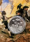 1 oz Fine Silver Round Intaglio Mint UFOs Over Stonehenge