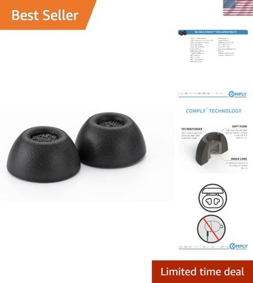 TW-300-B | Memory Foam Replacement Earbud Tips for Beats Studio Buds Plus +, ...