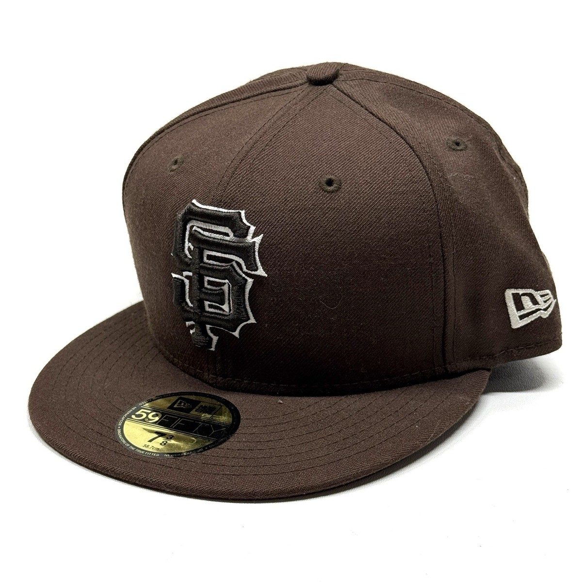 New Era 59FIFTY San Francisco Giants Fitted Hat 7 3/8 Brown | eBay